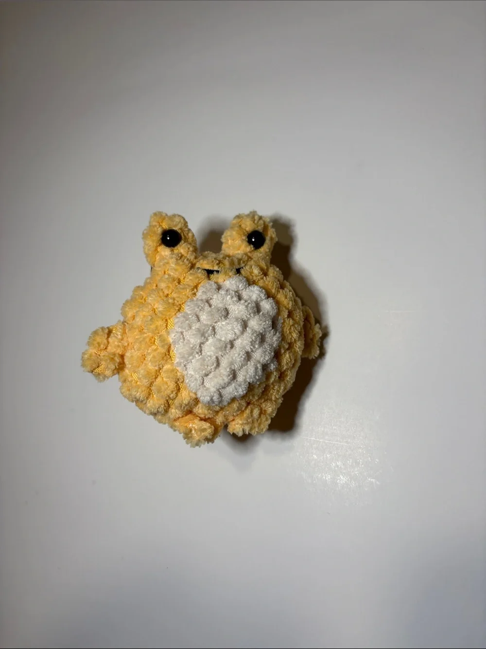 Plush Frog Small Pet Chew Toy - Yellow & Teal
